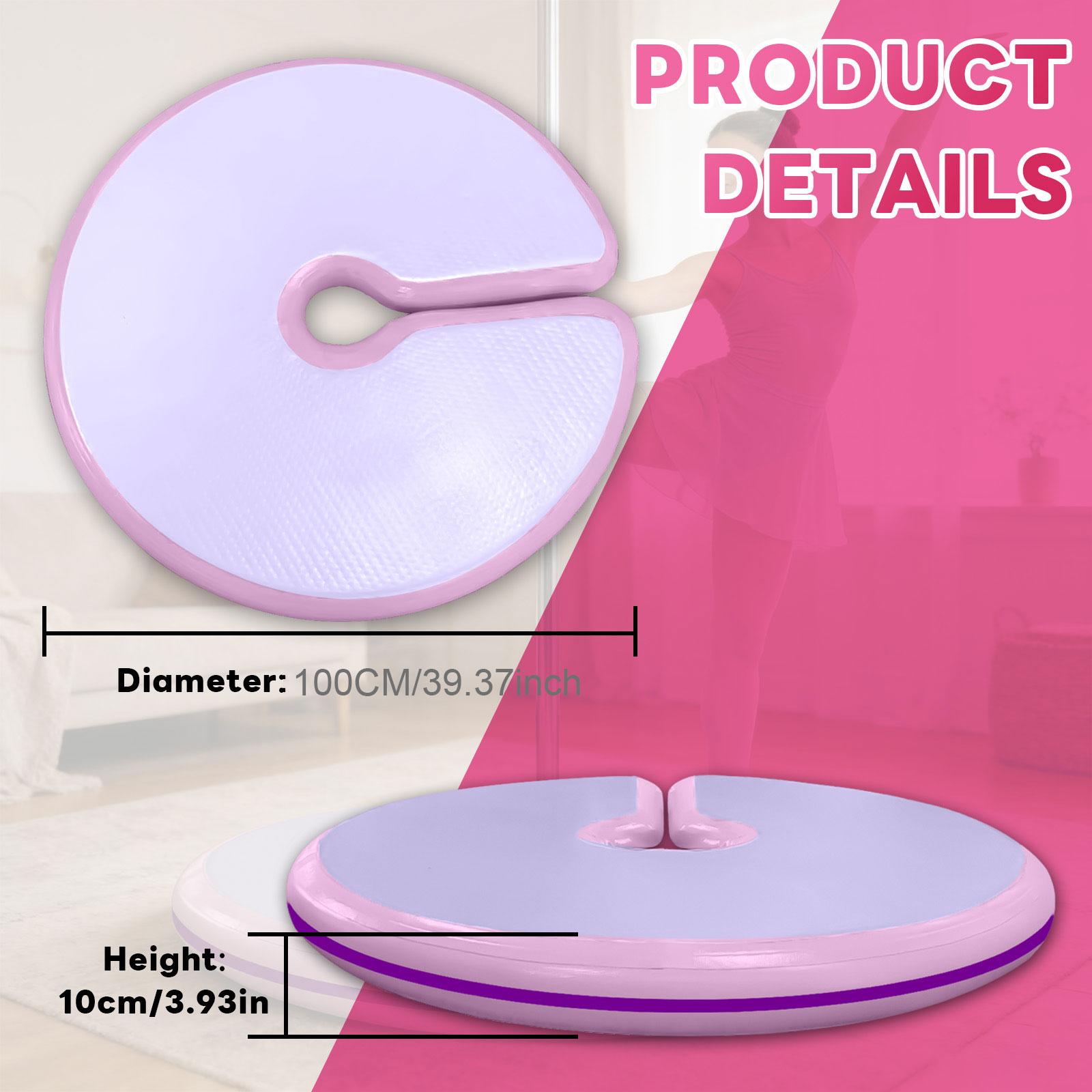 Crash Pad Folding - Pole Dance Mat Round Pink Folding