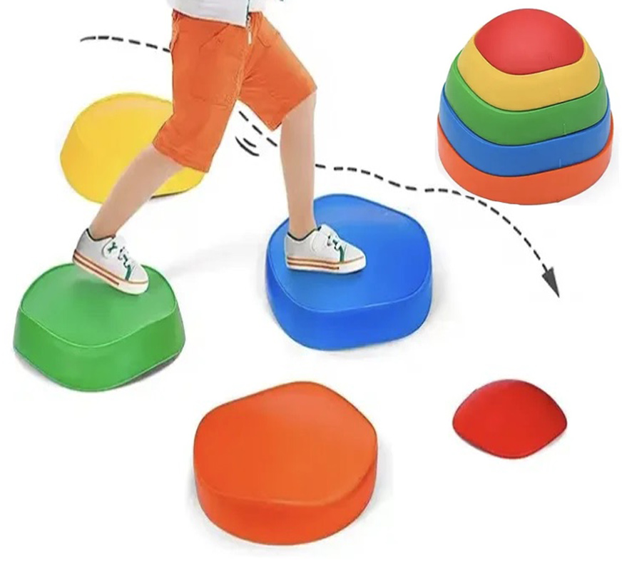 Outdoor Adventure Education - Balance stepping stone tactile training children's