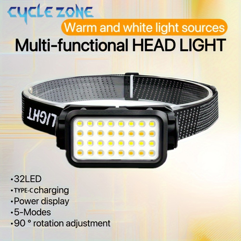 Rechargeable Headlamp with 32  - Outdoor Adventure Zone ulasan dan harga