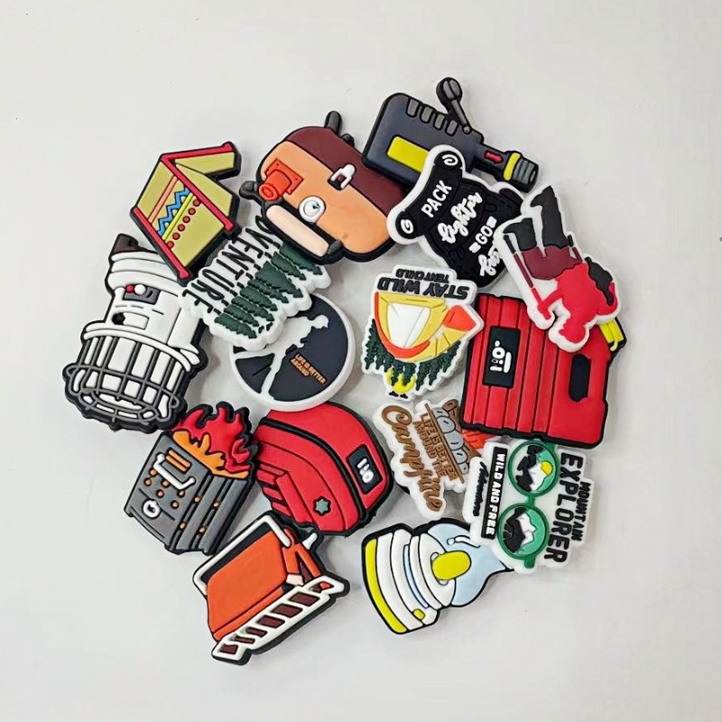 16Pcs Camping Shoe Charms, Out - Outdoor Adventure Birthday Party ulasan dan harga
