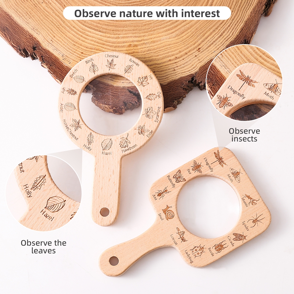 Wooden Magnifying Glass Outdoo - Outdoor Adventure Education ulasan dan harga