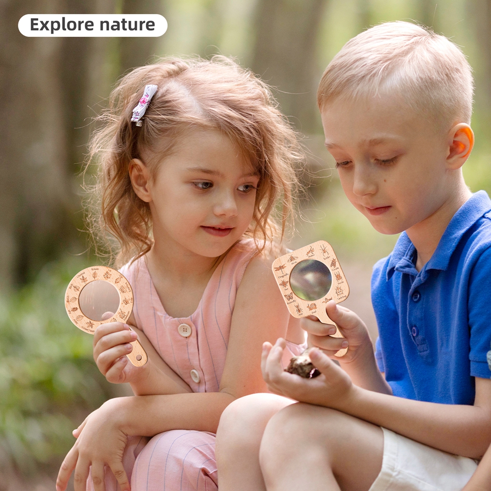 Wooden Magnifying Glass Outdoo - Outdoor Adventure Education ulasan dan harga