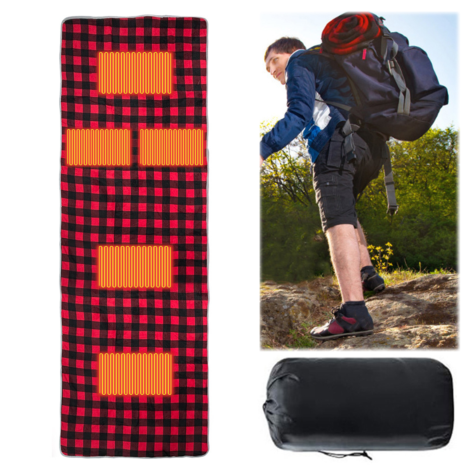 Camping Heating Sleeping Pad w - Outdoor Adventure Zone ulasan dan harga
