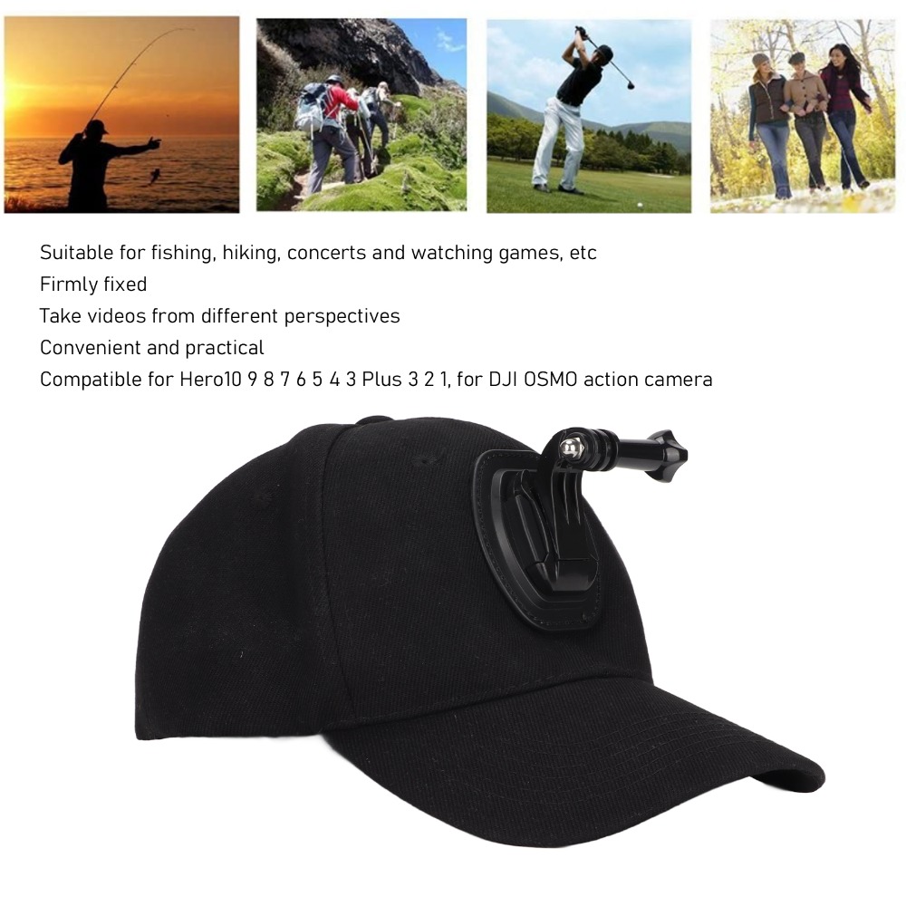 Black Sports Camera Hat Soft L - Outdoor Adventure Series ulasan dan harga