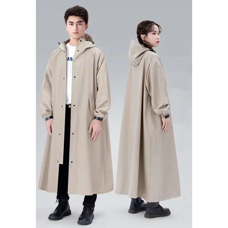 Unisex Raincoat Thick PVC Free - Outdoor Adventure Walks ulasan dan harga