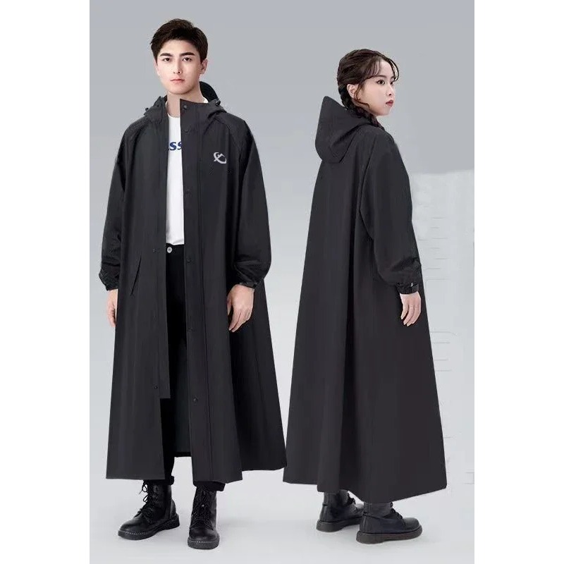 Unisex Raincoat Thick PVC Free - Outdoor Adventure Walks ulasan dan harga