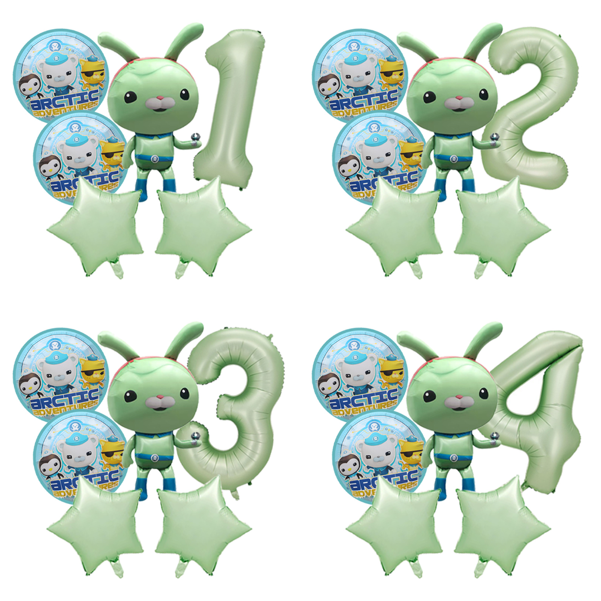 Octonauts Foil Balloons Set Se - Outdoor Adventure Birthday Party ulasan dan harga